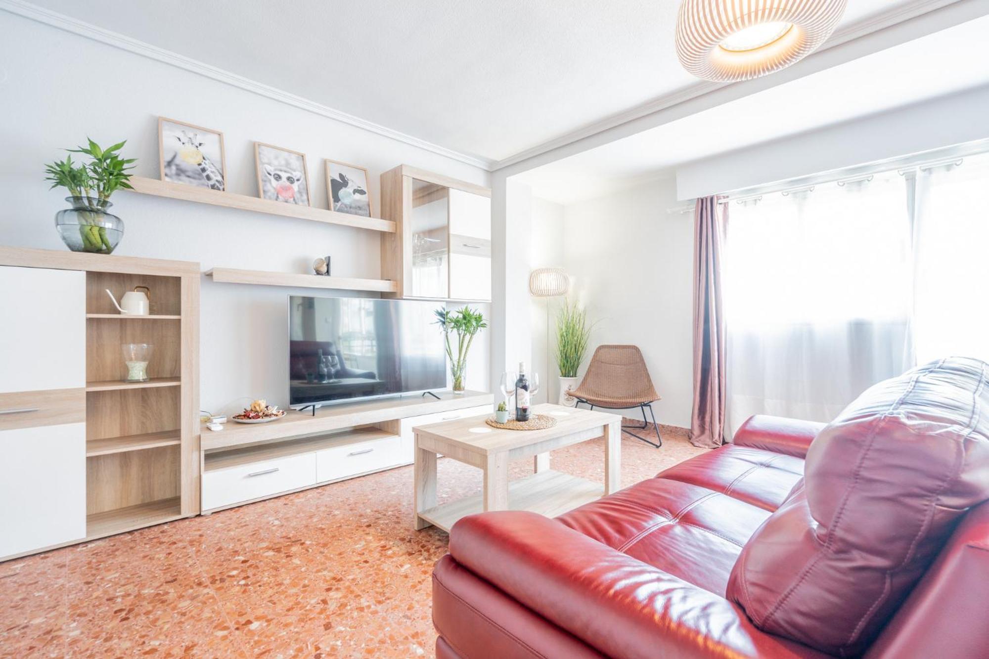 Apartamento Familiar En Avenida Del Puerto Valencia Exterior foto