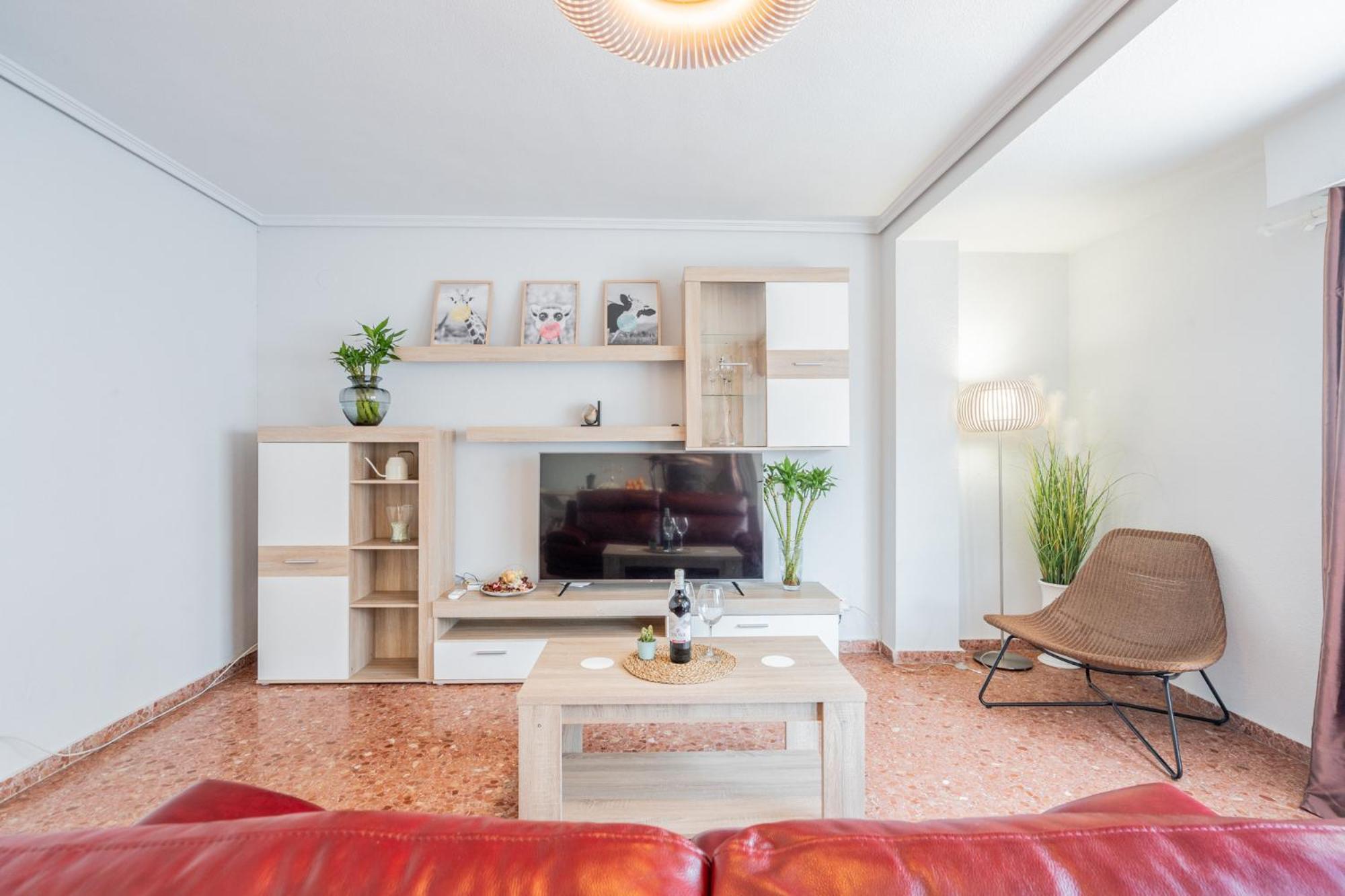 Apartamento Familiar En Avenida Del Puerto Valencia Exterior foto